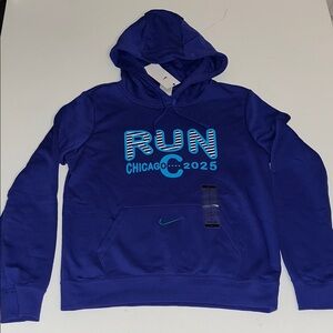Nike Running Hoodie Womens S  Chicago Marathon 2025 BOA purple Sweat Shirt $65